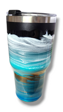Load image into Gallery viewer, 20oz. Turquoise, Gold & White Tumbler