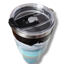 Load image into Gallery viewer, 20oz. Turquoise, Gold & White Tumbler