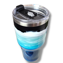 Load image into Gallery viewer, 20oz. Blue & White Tumbler