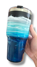 Load image into Gallery viewer, 20oz. Blue & White Tumbler