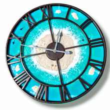 Load image into Gallery viewer, Tropical Island Clock - Ready to Ship