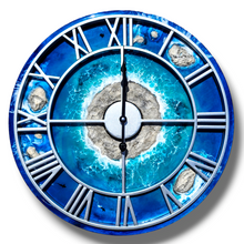 Load image into Gallery viewer, Silver Frame Island Clock
