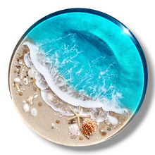 Load image into Gallery viewer, Turquoise Gulf Coast Beach Lazy Susan