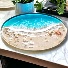 Load image into Gallery viewer, Turquoise Gulf Coast Beach Lazy Susan