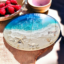 Load image into Gallery viewer, Blue Gulf Coast Beach Lazy Susan