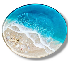 Load image into Gallery viewer, Turquoise Waves Lazy Susan