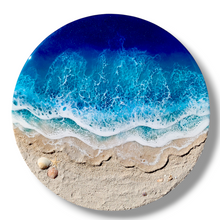 Load image into Gallery viewer, Round Wave Wall Art - 16 Inches Diameter
