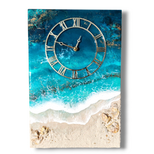Load image into Gallery viewer, Gilded Tides 12x18" Clock