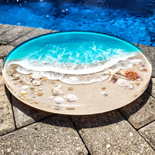 Load image into Gallery viewer, Turquoise Gulf Coast Beach Lazy Susan