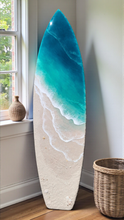 Load image into Gallery viewer, 5ft Gentle Beach Waves Surfboard Wall Art