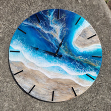 Load image into Gallery viewer, Ocean Geode 24" Clock
