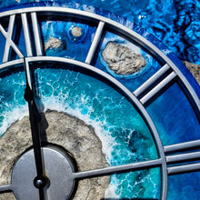 Load image into Gallery viewer, Silver Frame Island Clock