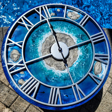 Load image into Gallery viewer, Silver Frame Island Clock