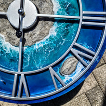 Load image into Gallery viewer, Silver Frame Island Clock