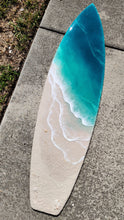 Load image into Gallery viewer, 5ft Gentle Beach Waves Surfboard Wall Art
