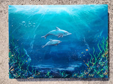 Load image into Gallery viewer, Dolphin Dance Wall Art 18"x24"