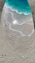 Load image into Gallery viewer, 5ft Gentle Beach Waves Surfboard Wall Art