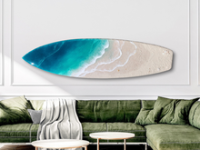 Load image into Gallery viewer, 5ft Gentle Beach Waves Surfboard Wall Art