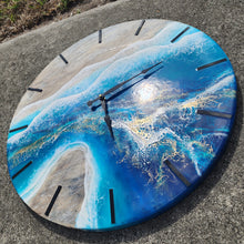Load image into Gallery viewer, Ocean Geode 24" Clock