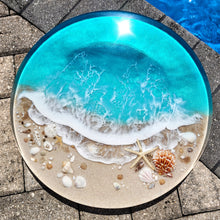 Load image into Gallery viewer, Turquoise Gulf Coast Beach Lazy Susan