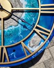 Load image into Gallery viewer, Gold Frame Island Clock