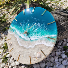 Load image into Gallery viewer, Green Wave 16" Clock