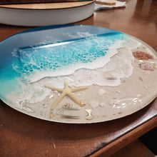 Load image into Gallery viewer, Turquoise Gulf Coast Beach Lazy Susan