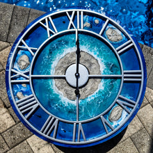 Load image into Gallery viewer, Silver Frame Island Clock
