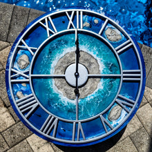 Load image into Gallery viewer, Silver Frame Island Clock