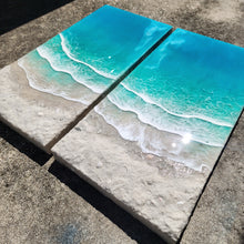 Load image into Gallery viewer, Siesta Key Diptych Wall Art 24x24 (24x12 Panels)