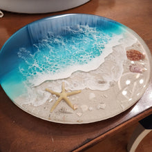 Load image into Gallery viewer, Turquoise Gulf Coast Beach Lazy Susan