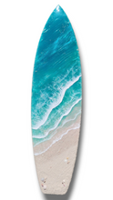 Load image into Gallery viewer, 5ft Beach Waves Surfboard Wall Art