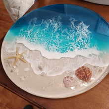 Load image into Gallery viewer, Turquoise Gulf Coast Beach Lazy Susan