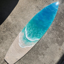 Load image into Gallery viewer, 4ft Tropical Beach Surfboard Wall Art