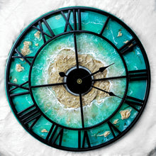 Load image into Gallery viewer, Tropical Green Island Clock