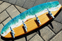 Load image into Gallery viewer, Surfboard Wave Towel Rack - Ready to Ship!