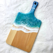 Load image into Gallery viewer, Tropical Blue Ocean Wave Serving Board