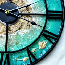 Load image into Gallery viewer, Tropical Green Island Clock