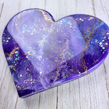 Load image into Gallery viewer, Purple Marble Heart - Ready to Ship!