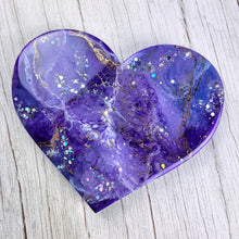 Load image into Gallery viewer, Purple Marble Heart - Ready to Ship!