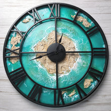 Load image into Gallery viewer, Emerald Seas Clock