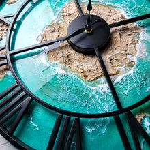 Load image into Gallery viewer, Emerald Seas Clock