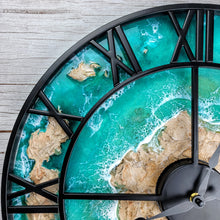 Load image into Gallery viewer, Emerald Seas Clock