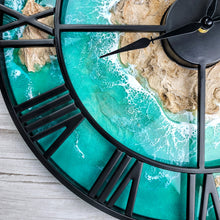 Load image into Gallery viewer, Emerald Seas Clock
