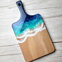 Load image into Gallery viewer, Dark Blue Ocean Wave Serving Board