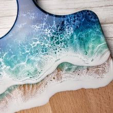 Load image into Gallery viewer, Dark Blue Ocean Wave Serving Board