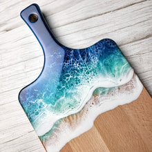 Load image into Gallery viewer, Dark Blue Ocean Wave Serving Board