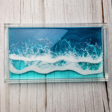 Load image into Gallery viewer, Tranquil Teal Acrylic Bathroom Tray