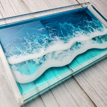 Load image into Gallery viewer, Tranquil Teal Acrylic Bathroom Tray