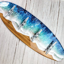 Load image into Gallery viewer, Surfboard Wave Towel Rack